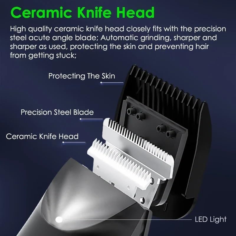 KNPSJJRHF Mens Hair Clippers, Groin Area Hair Trimmer Lawn Mower Ceramic Blade Waterproof Wet Dry Hair Clippers Pubic Armpit Body Hair Beauty and Personal Care KNPSJJRHF