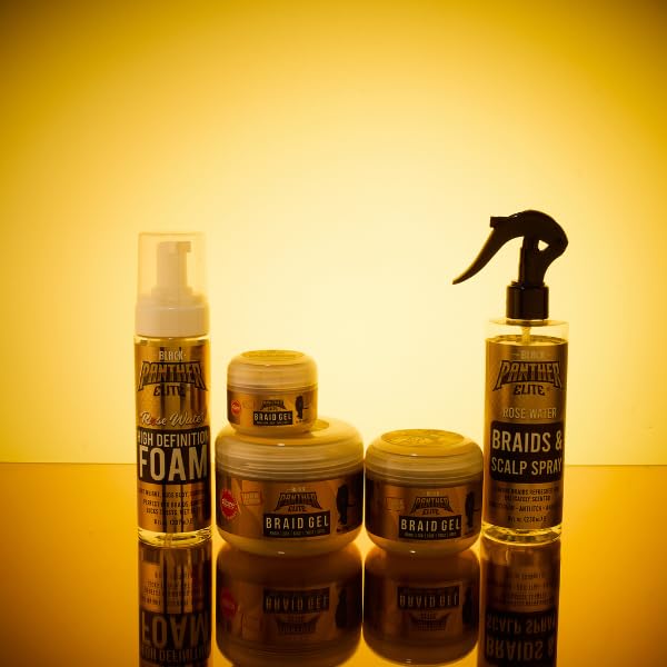 Rose Water High Definition Foamming Curl Mousse With Rose Water, Creates Soft Wraps, Hair Mousse for Curly Hair, Defines Curls, Anti Frizz, 7.9 Fl Oz Beauty & Personal Care BLACK PANTHER STRONG DIAMOND EDGES