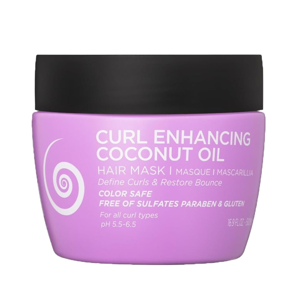 Luseta Curly Hair Mask with Coconut Oil for Curly & Wavy Hair 16.9 Oz