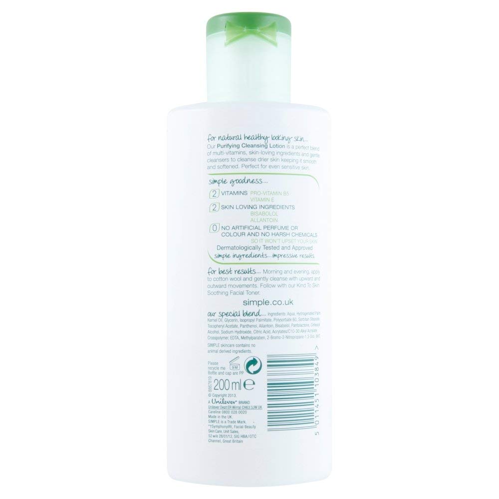 Simple Kind to Skin Purifying Cleansing Lotion 200 ml (6.7 Ounce) Beauty & Personal Care Simple