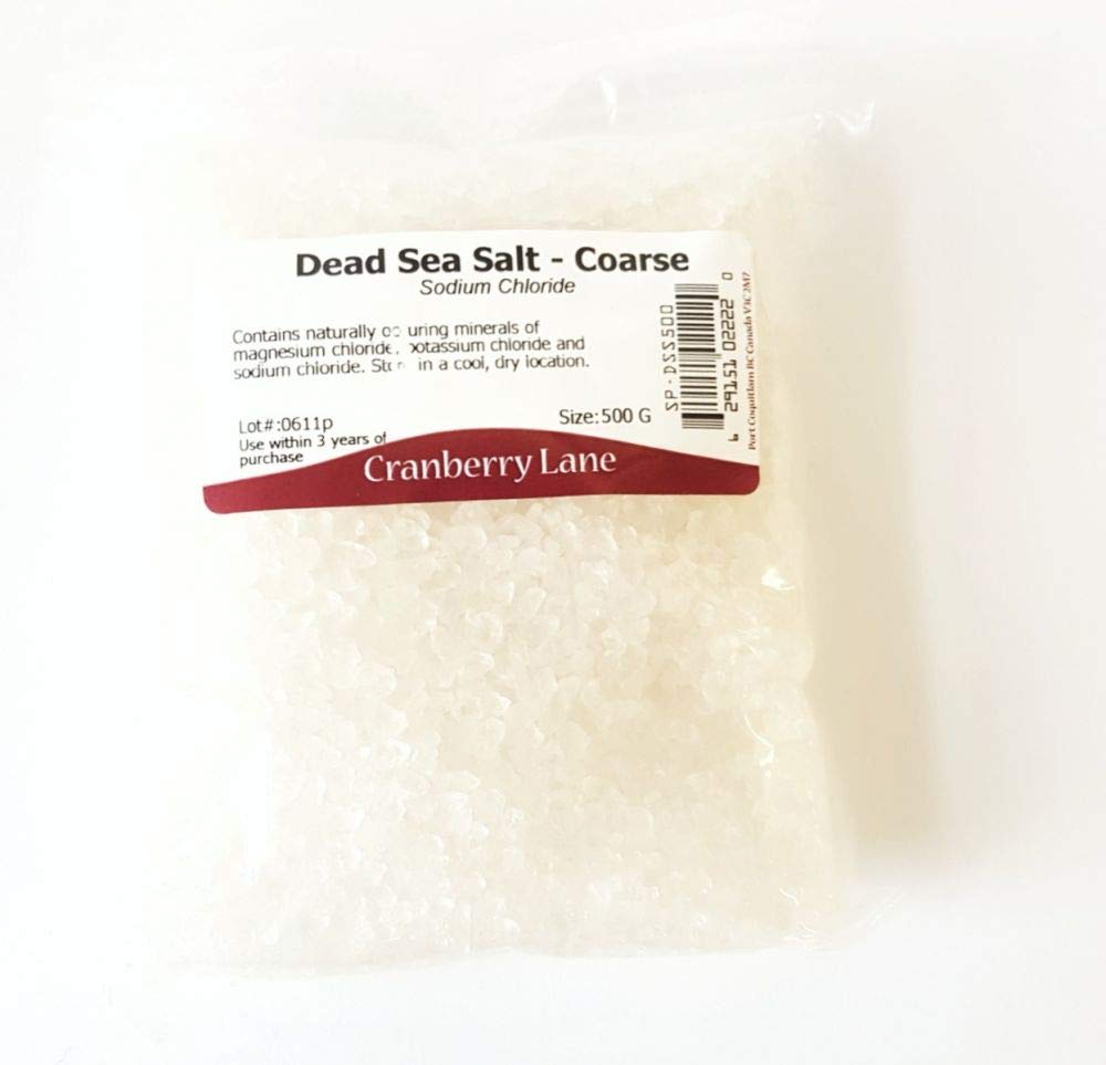 Dead Sea Salt - coarse 500g 1.1 lb. Beauty and Personal Care Cranberry Lane