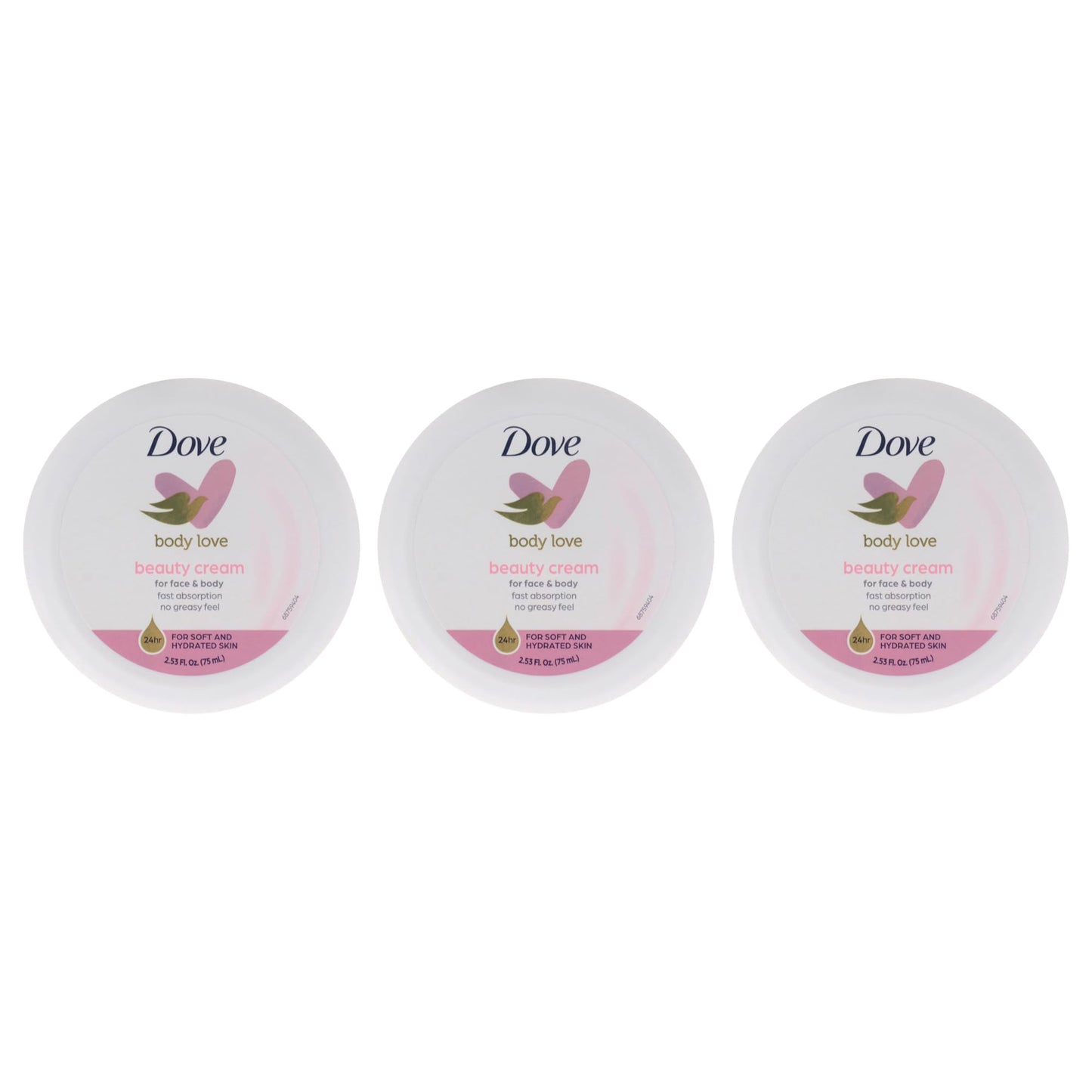 Beauty Cream - Pink by Dove for Women - 2.7 oz Cream (Pack of 3) Beauty & Personal Care Dove