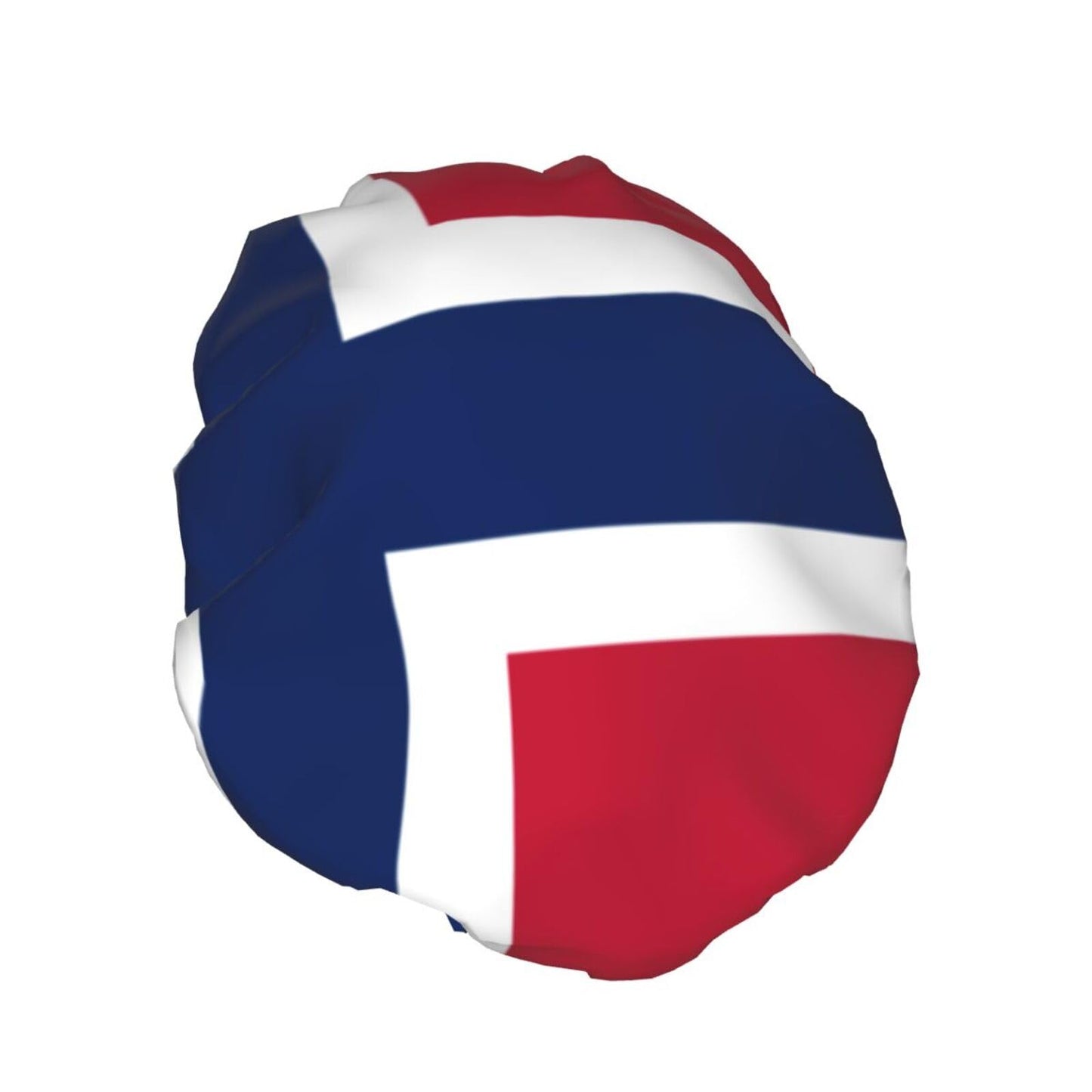 Norway Flag Prints Shower Cap Double Layer Lined Waterproof Bathing Shower Hat Beauty and Personal Care Hayyett