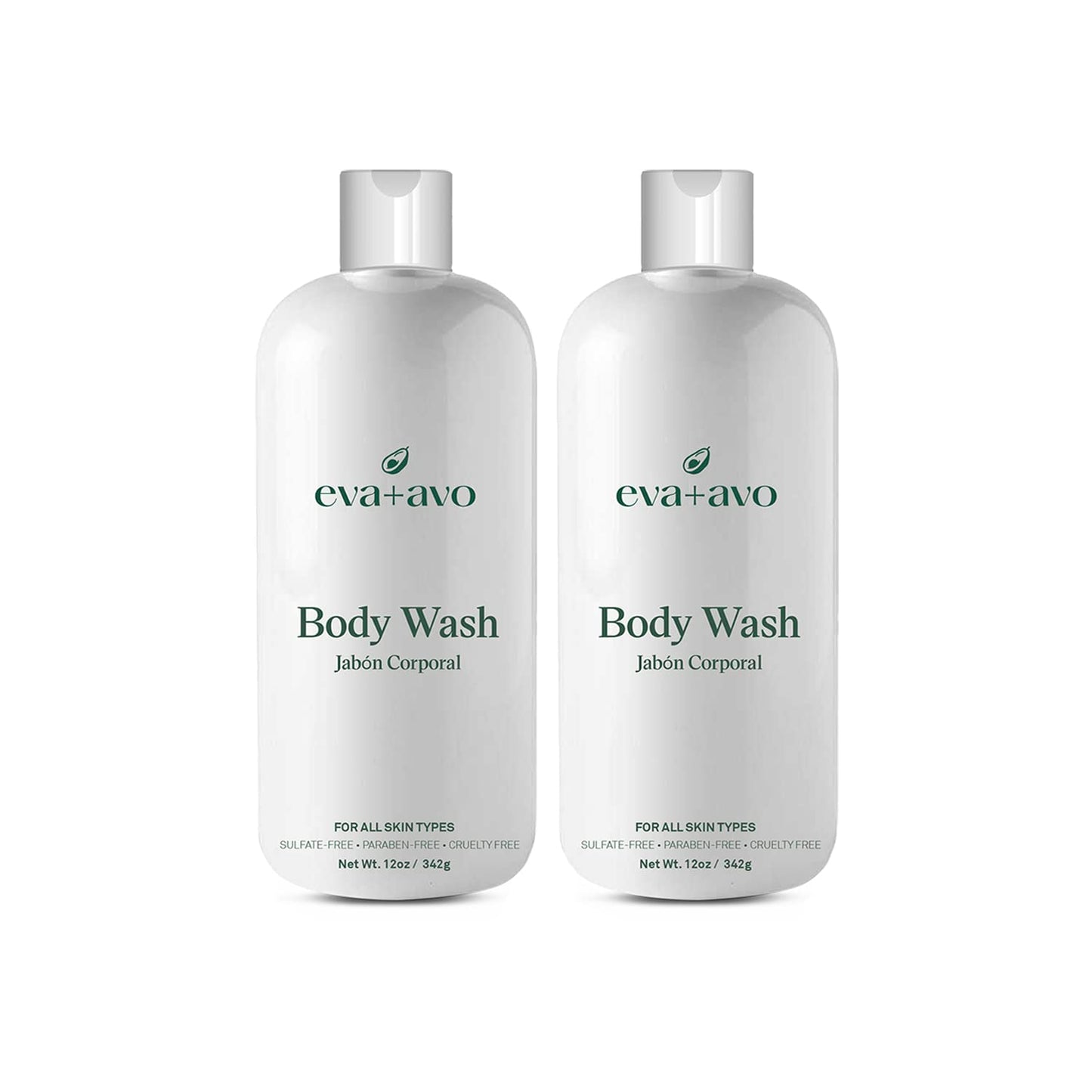 Eva + Avo Rosemary Scented Body Wash, Natural Ingredient Daily Cleanser for All Skin Types, Gentle Shower Body Wash for Women & Men, 12 Fl Oz (Pack Beauty & Personal Care Eva + Avo