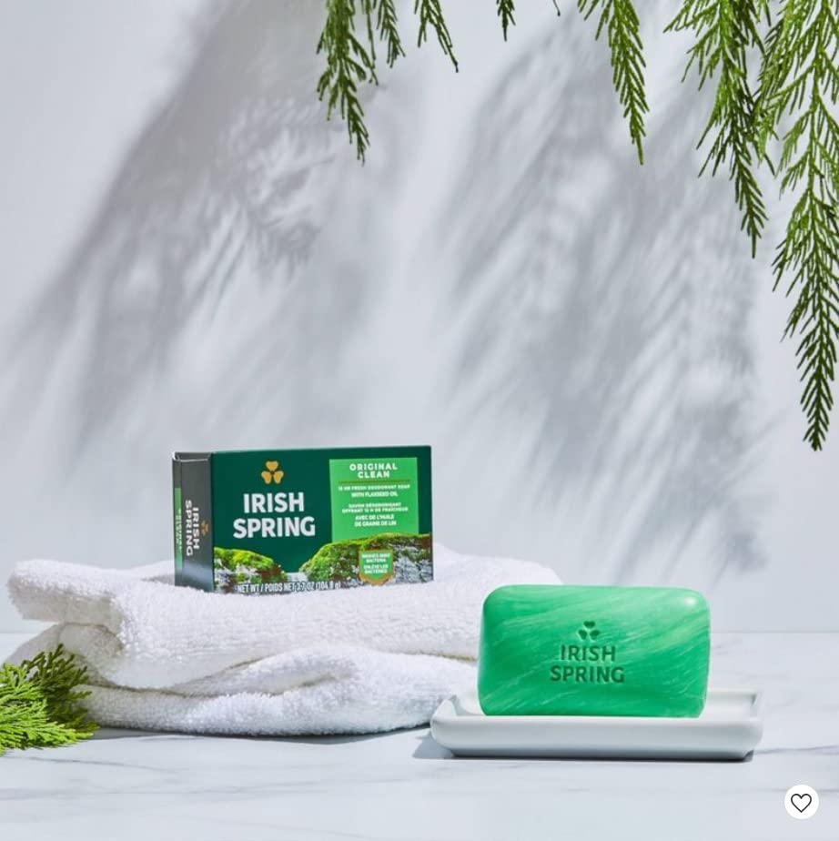 Irish Spring Original Deodorant Bar Soap, 3.20 oz bars, 2 ea Beauty & Personal Care Irish Spring