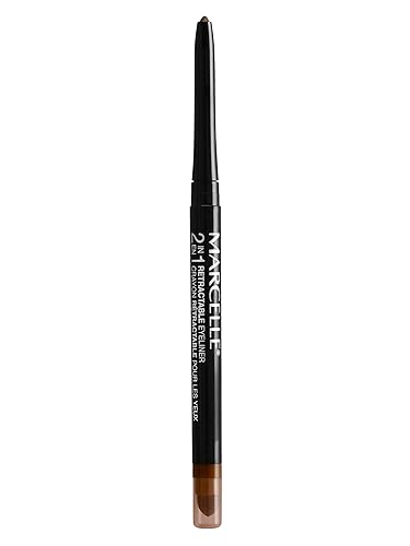 Marcelle 2-in-1 Retractable Eyeliner, Copper, Waterproof, Easy-To-Smudge, Smokey Eye, Long-Lasting 12h, Fragrance-Free, Hypoallergenic, Cruelty-Free Beauty & Personal Care MARCELLE