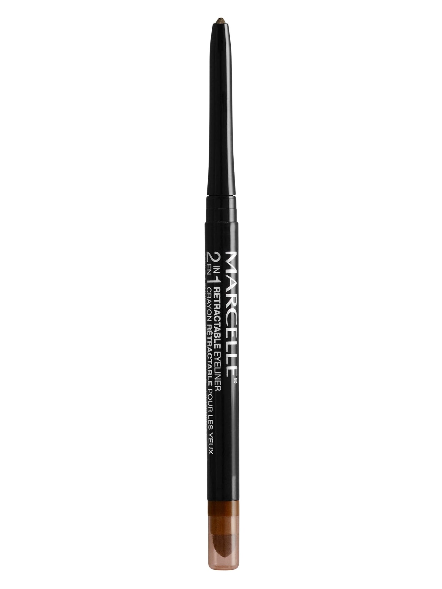 Marcelle 2-in-1 Retractable Eyeliner, Copper, Waterproof, Easy-To-Smudge, Smokey Eye, Long-Lasting 12h, Fragrance-Free, Hypoallergenic, Cruelty-Free Beauty & Personal Care MARCELLE