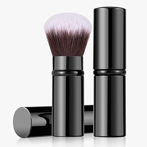 RN BEAUTY Retractable Kabuki Brushes Foundation Powder Blush Brush Extensible Makeup Brush Face Blender Brush Professional Mineral Blending Brush Beauty & Personal Care RN BEAUTY