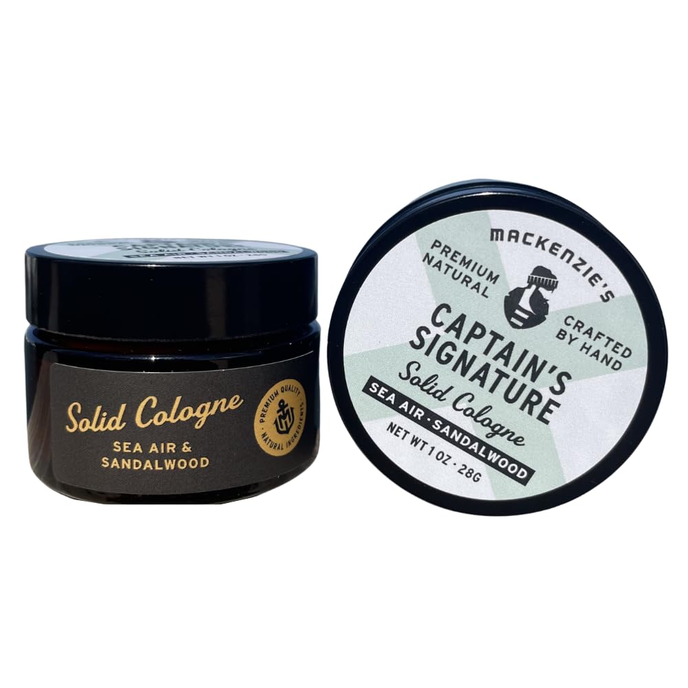 MACKENZIE'S Captain's Signature Solid Cologne - Holiday Gifts for Fisherman - Christmas Gifts for Men - Stocking Stuffers - Natural Cologne - Sea Air Beauty & Personal Care MACKENZIE'S