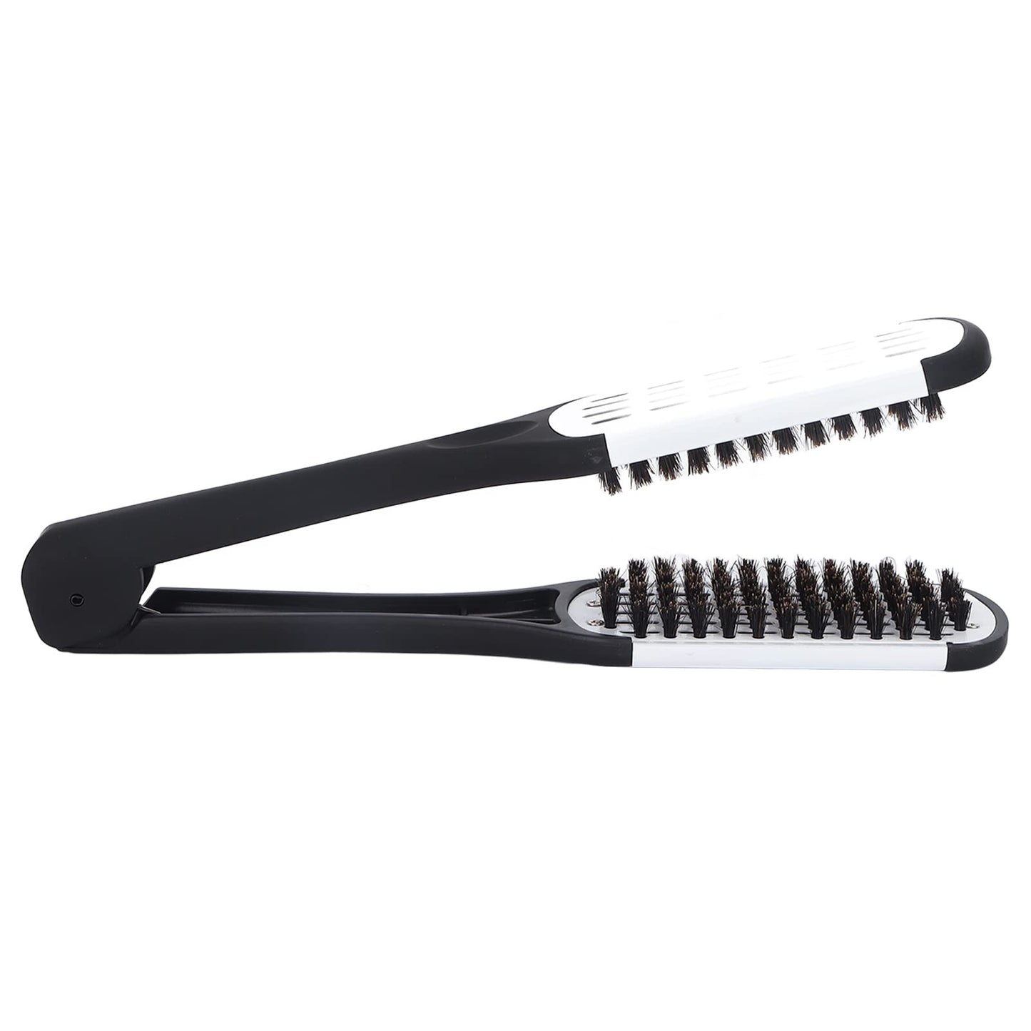 ZJchao Straightening Comb, Double Sided Beard Straightening Clamp Brush Beard Styling Tool Professional Brush for Smooth Grooming (Black White) Beauty and Personal Care ZJchao