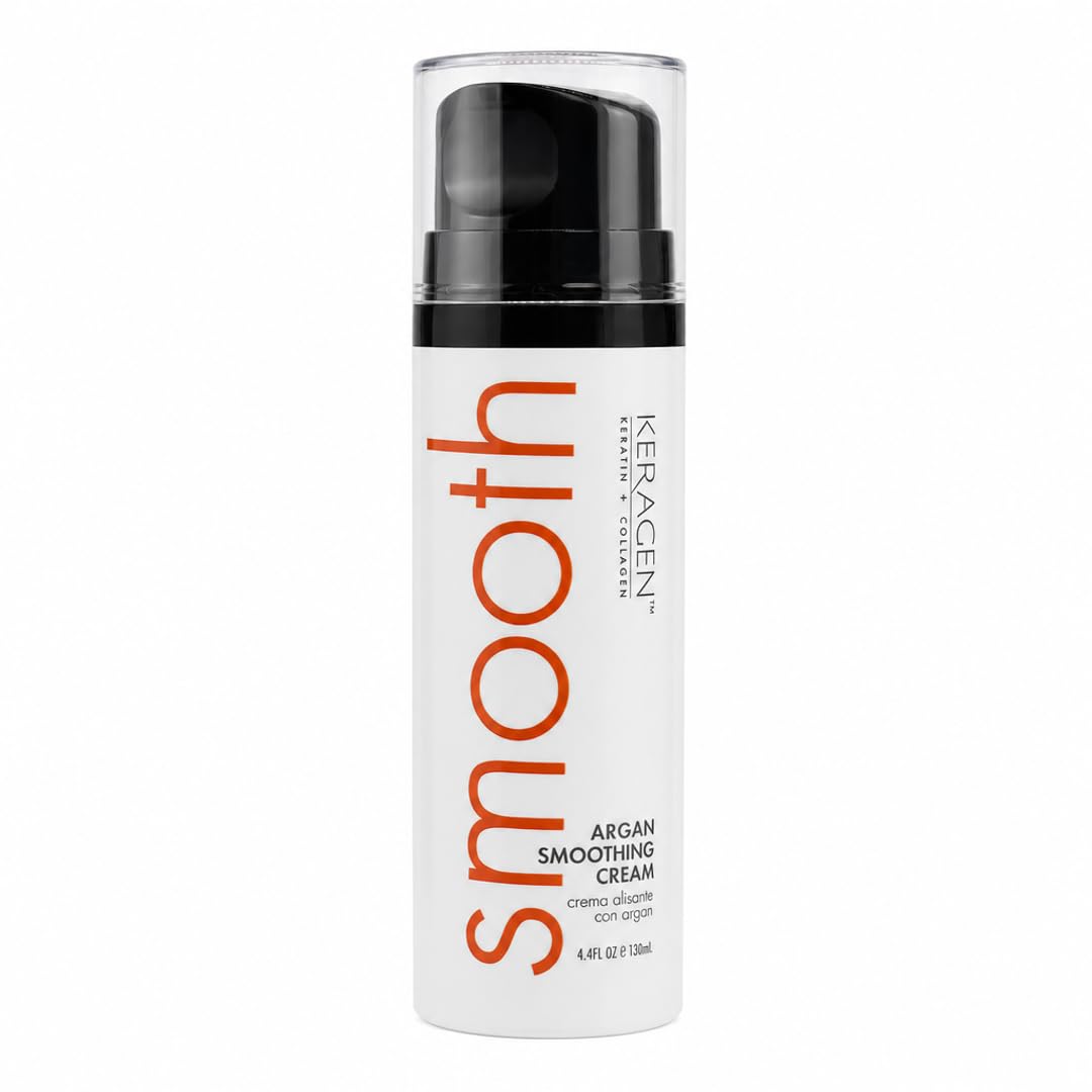KERAGEN Smoothing Styling Cream - Keratin Treatment Extender for Color-Treated & Frizzy Hair | Sulfate-Free, Cruelty-Free | Heat Protectant | Up Beauty & Personal Care KERAGEN