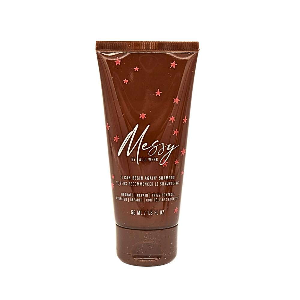 Messy Webb Hot Mess Mini Hair Styling Set for Frizz Control & Hydration, Shampoo + Conditioner + Styling Cream, 5.4 fl oz Total Beauty & Personal Care Messy by Alli Webb