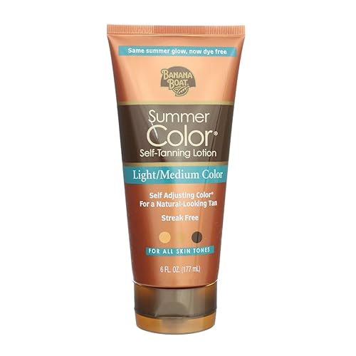 Banana Boat, Summer Color Self-Tanning Lotion, Light/Medium Color, for all Skin Tones, 6 oz Tube Beauty & Personal Care Banana Boat