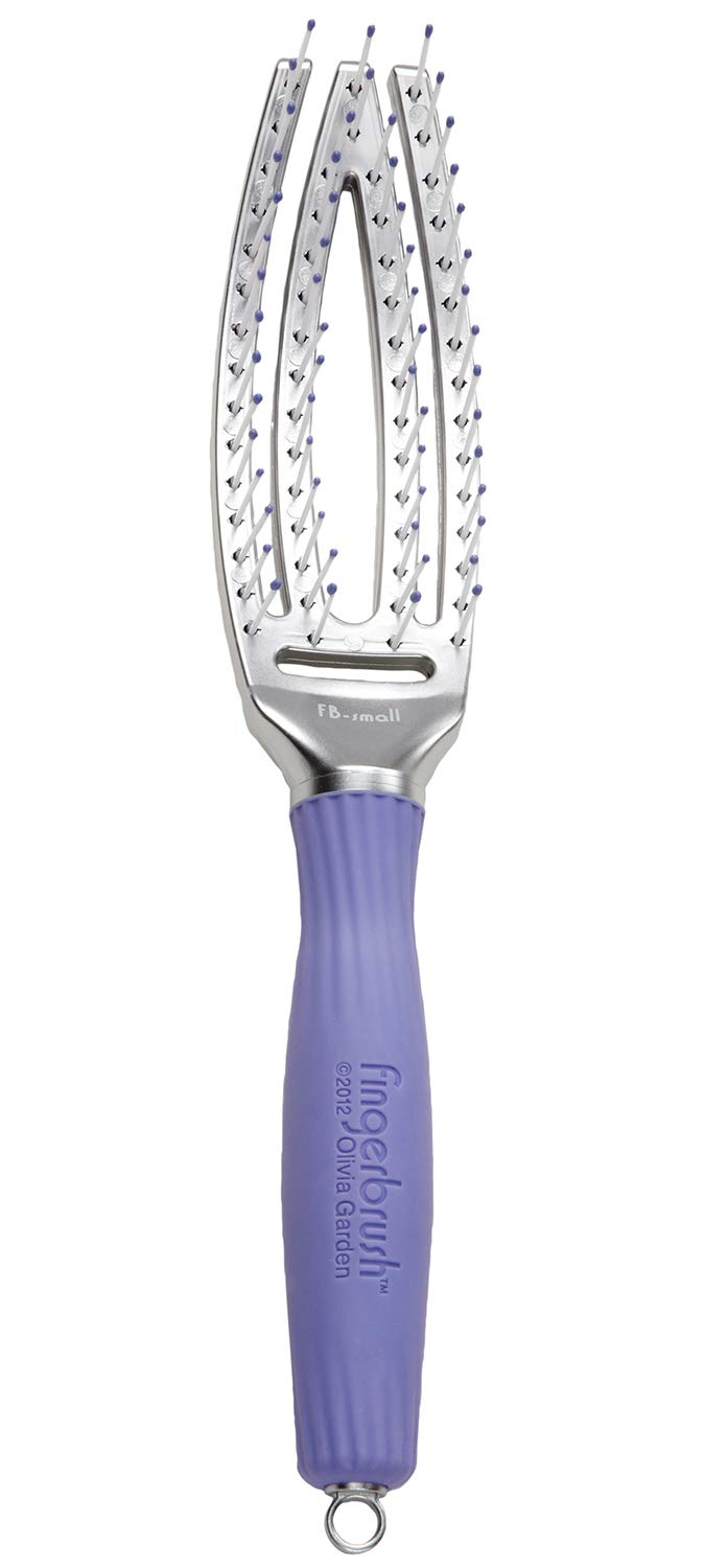 Olivia Garden Finger Brush Scalp-Hugging & Vented Paddle Hair Brush FB-SM (Small) Beauty & Personal Care Olivia Garden