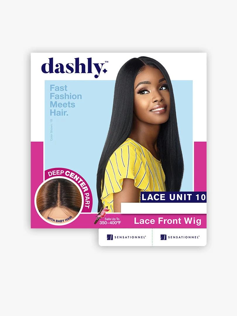 Sensationnel Dashly Lace Front Wig-Unit 10, 1B OFFBLACK