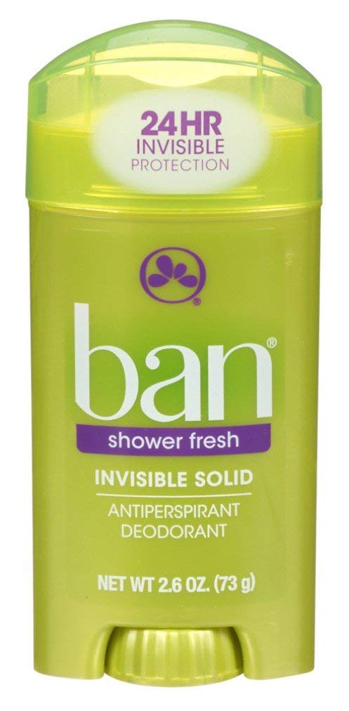 Ban Deodorant 2.6 Ounce Invisible Solid Shower Fresh (76ml) (2 Pack) Beauty and Personal Care Ban