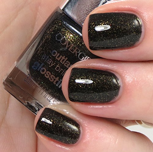 Covergirl The Hunger Games Catching Fire Capitol Collection Nail Art Stickers - 105 Tawny Flame (640 Black Heat)
