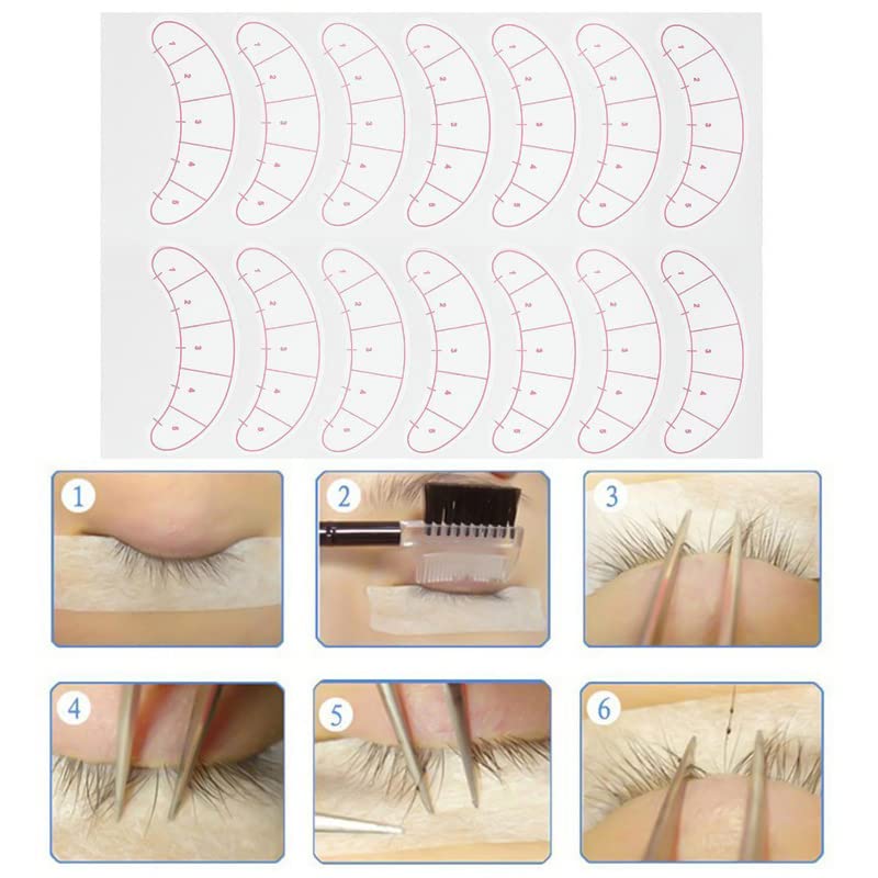 140 Pcs Eyeshadow Shields Eyeshadow Tape - Lash Map Under Eye Stickers Eyelashes Stickers for Lash Beginner Training and Practice Eyeliner, Lip Beauty & Personal Care DEWIN