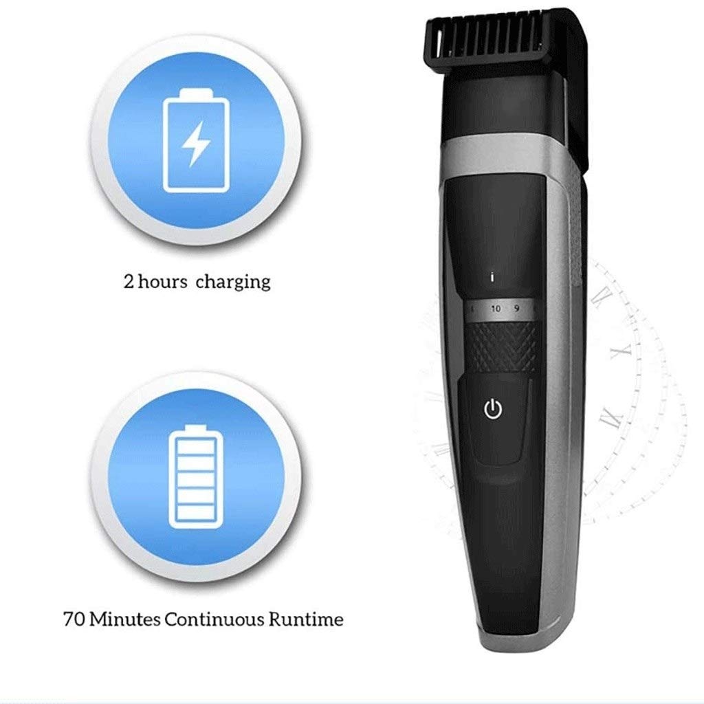 ZUIAI Rechargeable Hair Clipper, Men's Washable Hair Clipper, Professional Blade, Adult Shaving Hair Clipper (black) Beauty and Personal Care ZUIAI