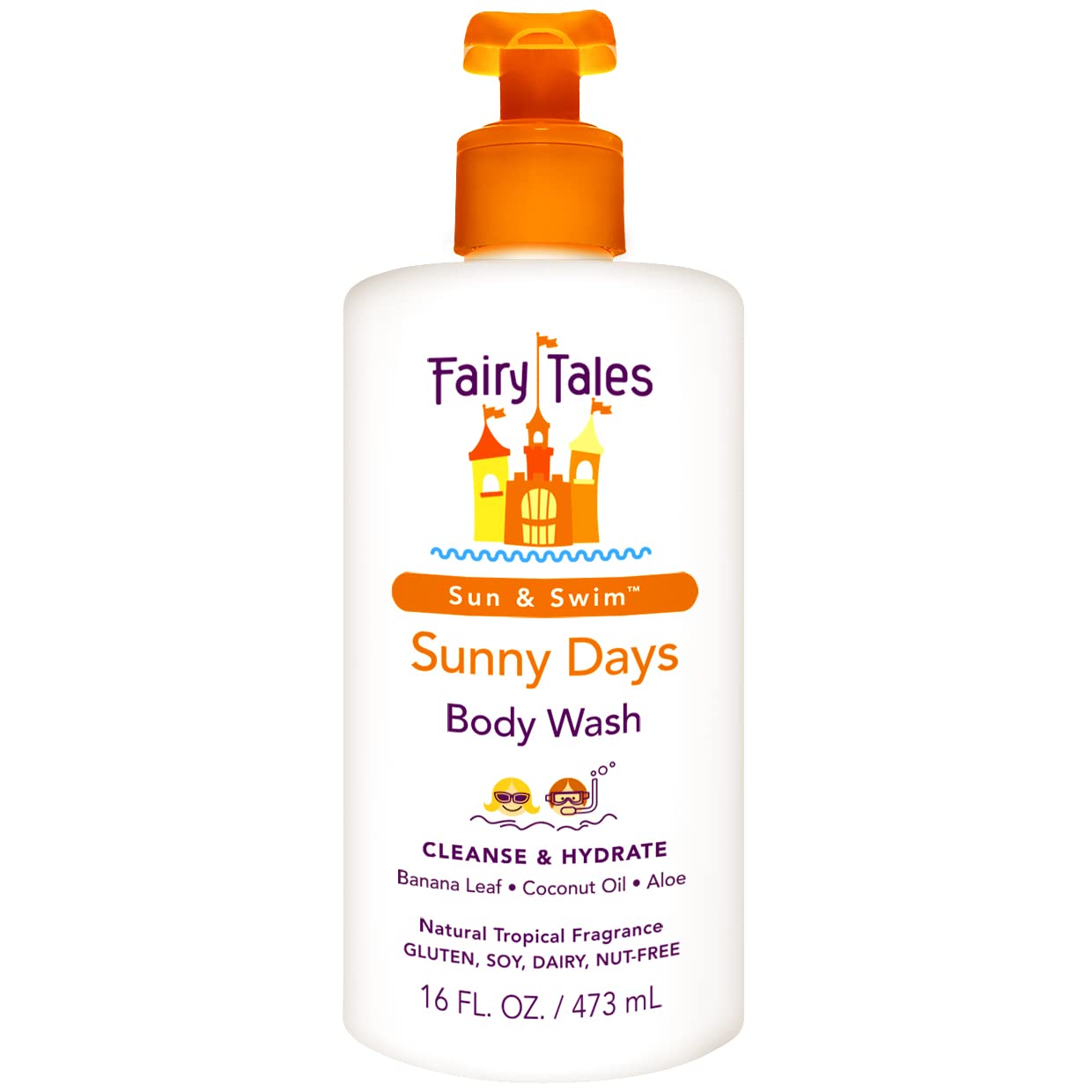 Fairy Tales Sunny Days Chlorine Removal Body Wash, For All Age Swimmers | After Swim Chlorine, Salt And Sunscreen Removal | No Harsh Chemicals or Beauty & Personal Care Fairy Tales