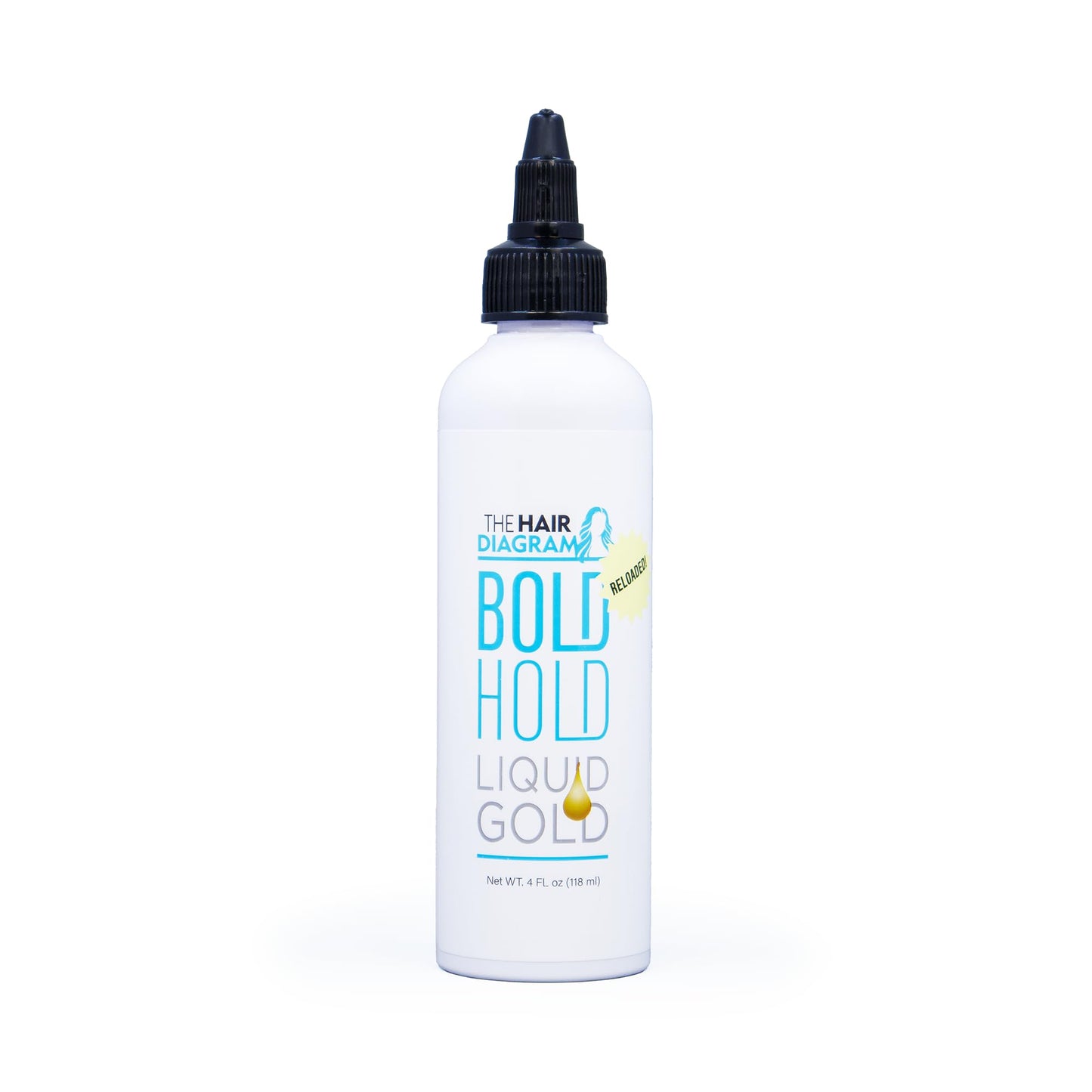 The Hair Diagram - Bold Hold Liquid Gold Reloaded - Glueless Lace Gel - Temporary Hold for Wigs and Hair Systems - Styling Agent for Baby Hairs - Non Beauty & Personal Care The Hair Diagram