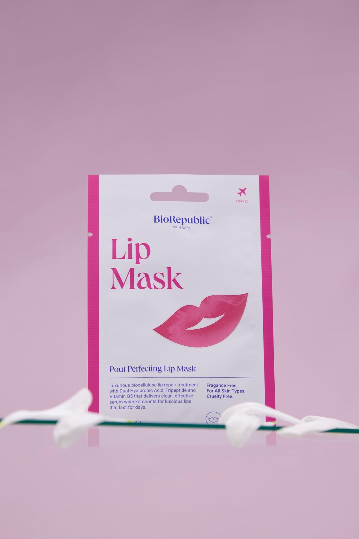 BioRepublic Lip Mask Gift Box - Pucker Up Hydrating & Plumping Lip Treatment for Dry, Chapped Lips - Collagen + Hyaluronic Acid Overnight Lip Sheet