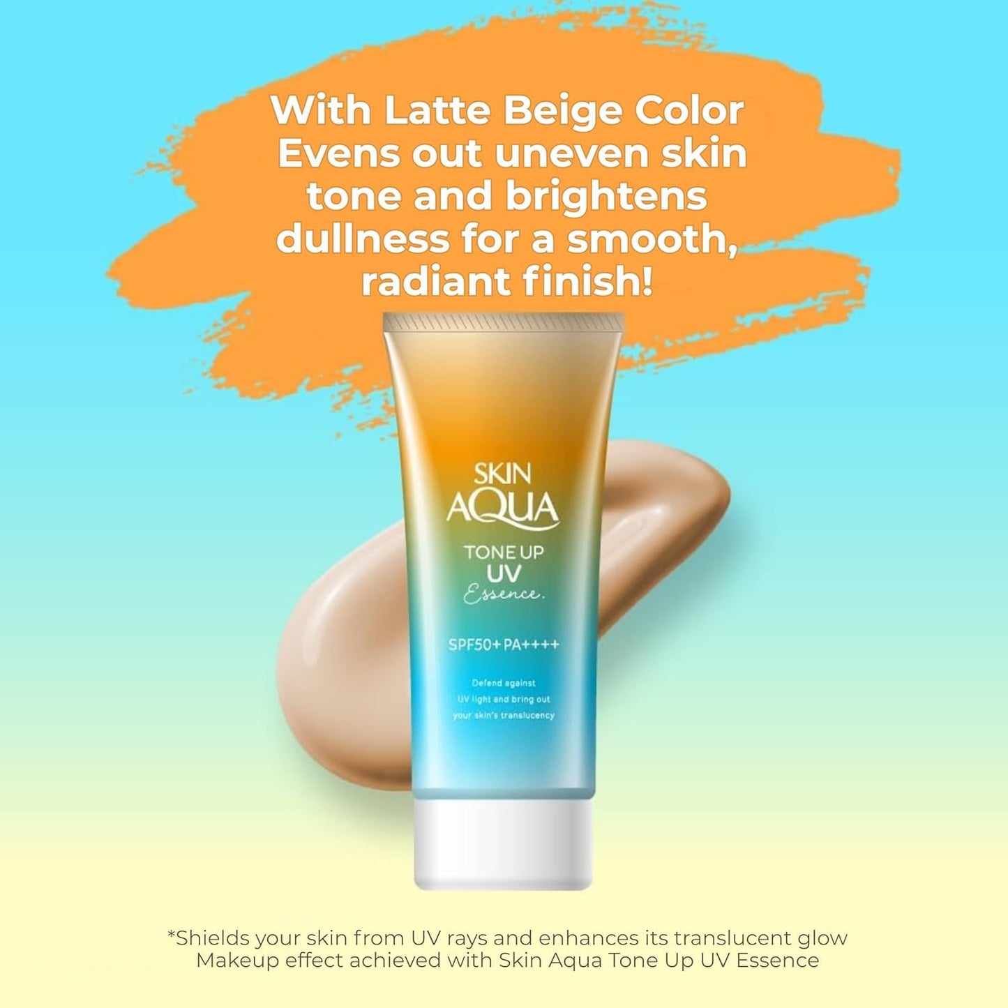 Skin Aqua Sunscreen Tone Up UV Essence 2.82oz(80g) - Latte Beige Beauty & Personal Care Genius Aesthetics