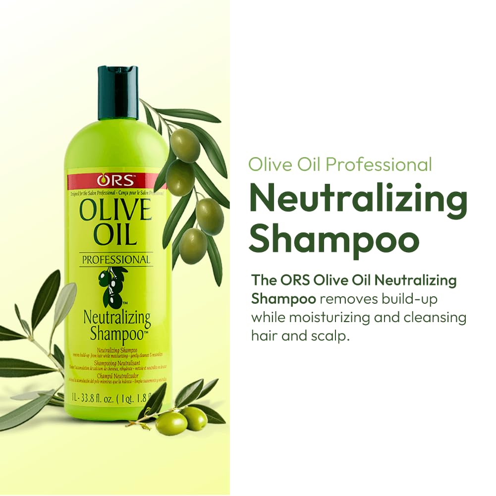 ORS Olive Oil Professional Neutralizing Shampoo to Nourish, Soften & Add Shine 33.8 Ounces Beauty & Personal Care ORS