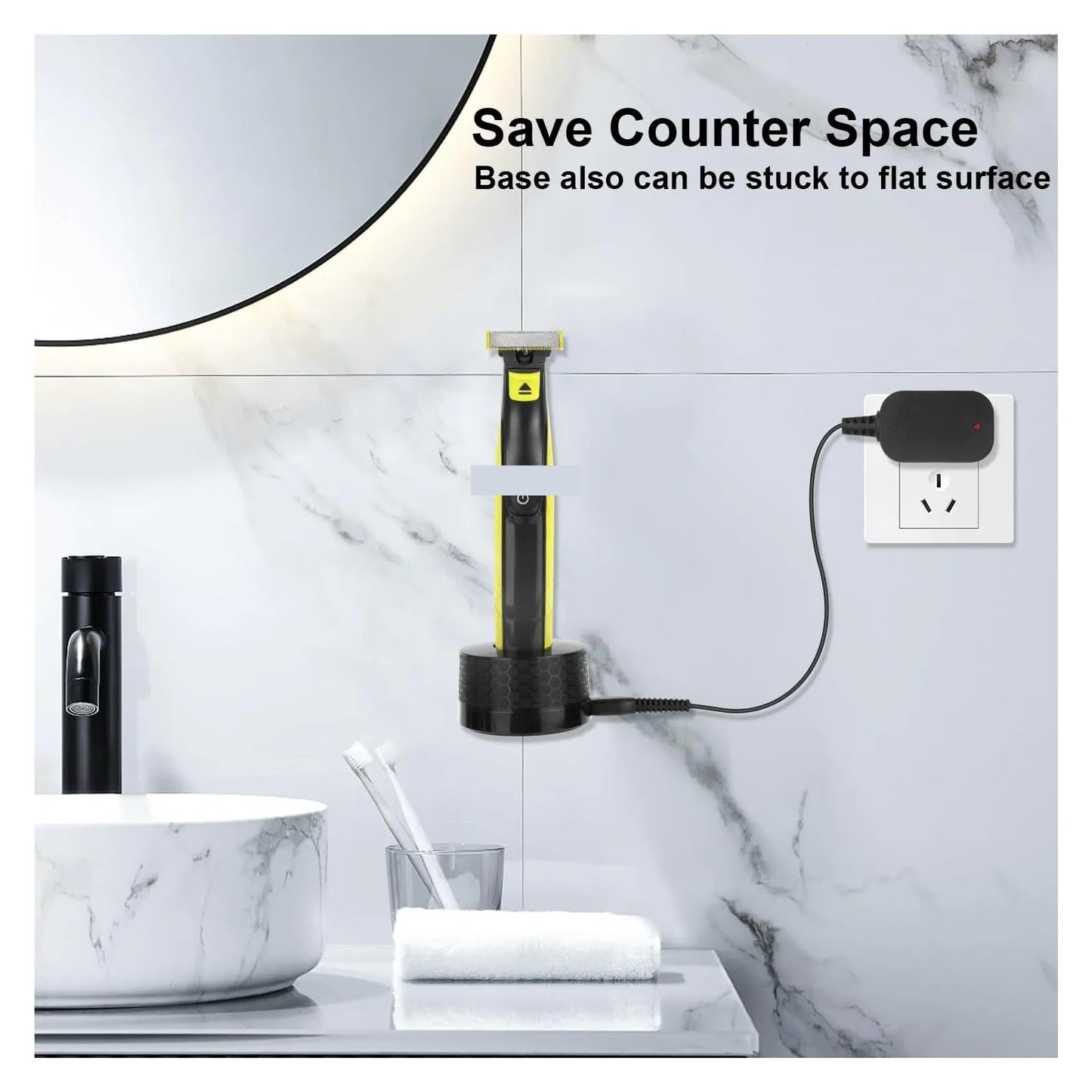 Charging Stand Base For One Blade QP2520 QP2530 QP2620 QP2630 Shavers Charger Beauty and Personal Care JVSLOIPJE