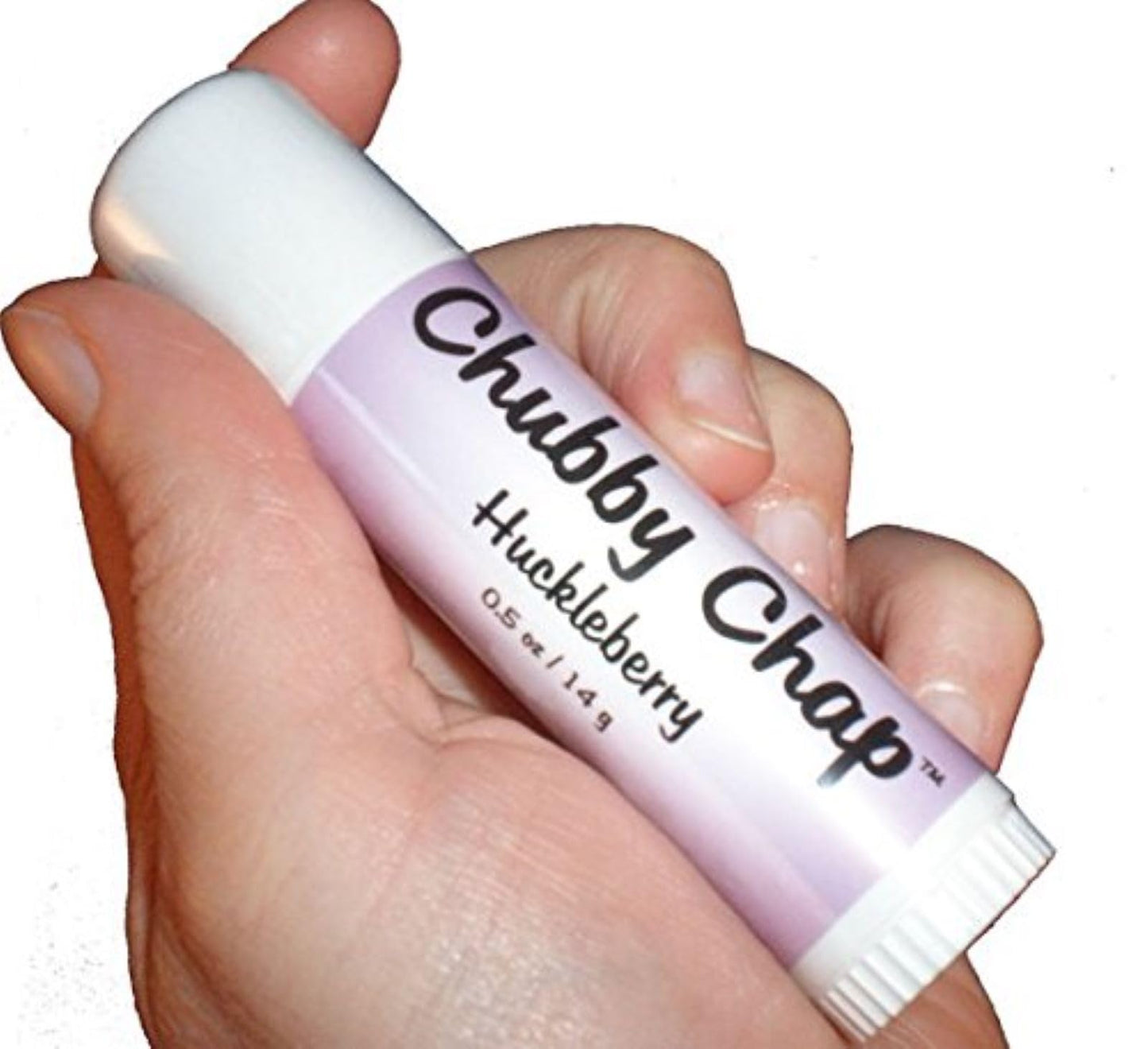 Chubby Chap - Three (3x) Large Jumbo Chapstick Natural Chapstick - 1/2 Ounce Lip Balm (Huckleberry) Beauty and Personal Care Chubby Chap