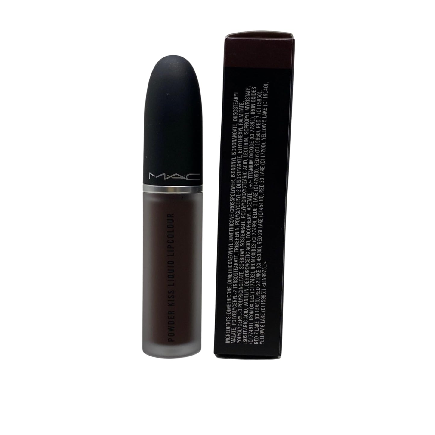 MAC Cosmetics Powder Kiss Liquid Lipcolour - 955 Chestnut (Deep warm brown) .17 oz / 5 ml Beauty & Personal Care MAC