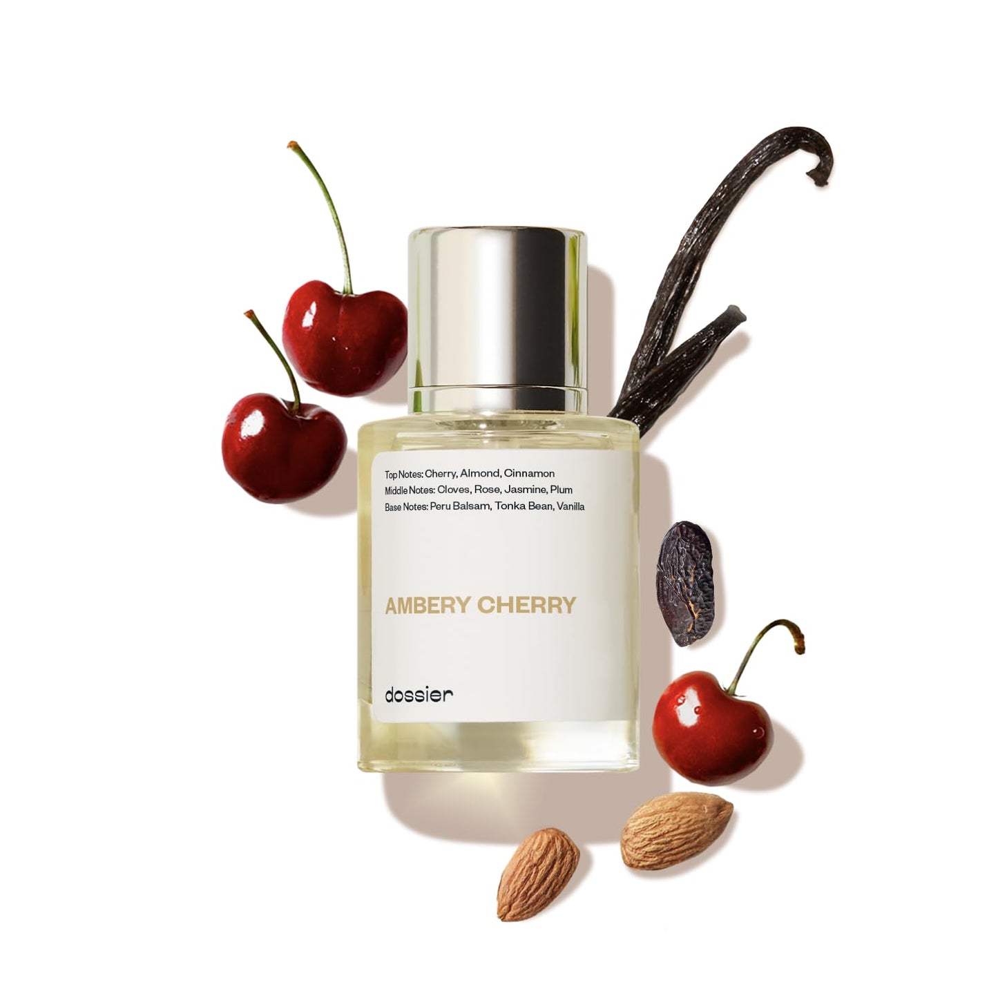 Dossier - Eau de Parfum - Ambery Cherry - Inspired by T.Ford Lost Cherry - Perfume Luxury - Pure Infused - Paraben Free - Vegan - For Women Men Unisex Beauty & Personal Care Dossier