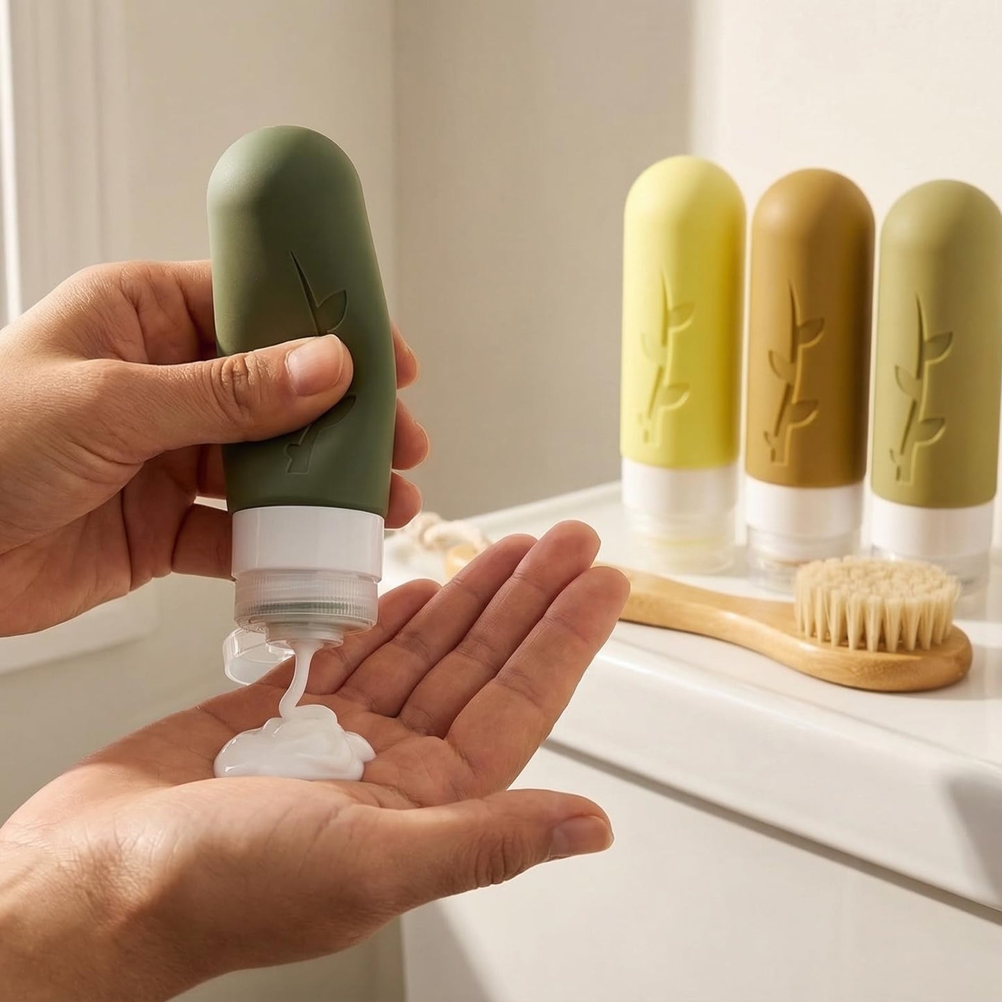 DEPOZA Travel Bottles Kit (16 Pack) - TSA Approved, Leak Proof Silicone Squeezable Containers for Toiletries. Complete Set with Jars, Sprayers & Bag Beauty and Personal Care DEPOZA