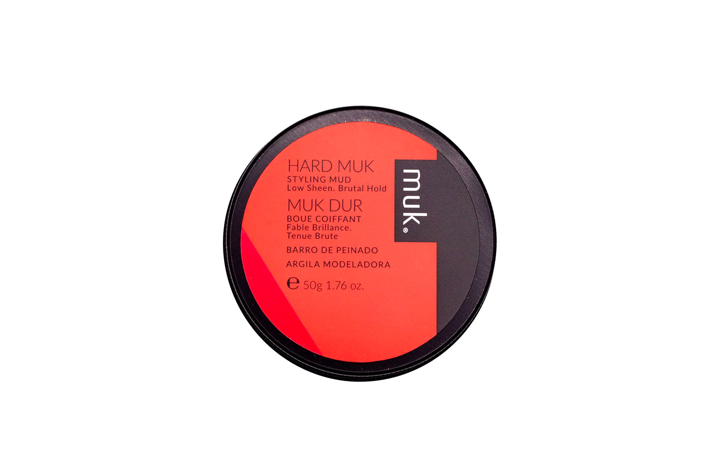 MUK. Haircare Hard Brutal Hold Styling Mud, Hair Product, Hair Mud for Men, Brutal Hold, Low Sheen Finish - 1.7oz Beauty & Personal Care MUK.