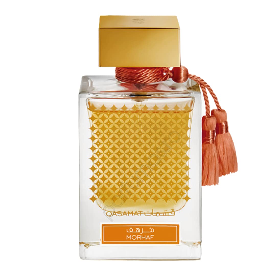 RASASI Qasamat Morhaf Unisex EDP - 65 ML (2.1 oz) |Damask Rose & Geranium on a Oriental Bed of Precious Woods | Royal & Luxurious Perfumes Beauty & Personal Care RASASI