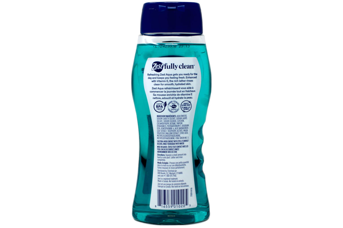 Zest Body Wash, Aqua, 18 Ounce, 2 Pack Beauty & Personal Care Zest