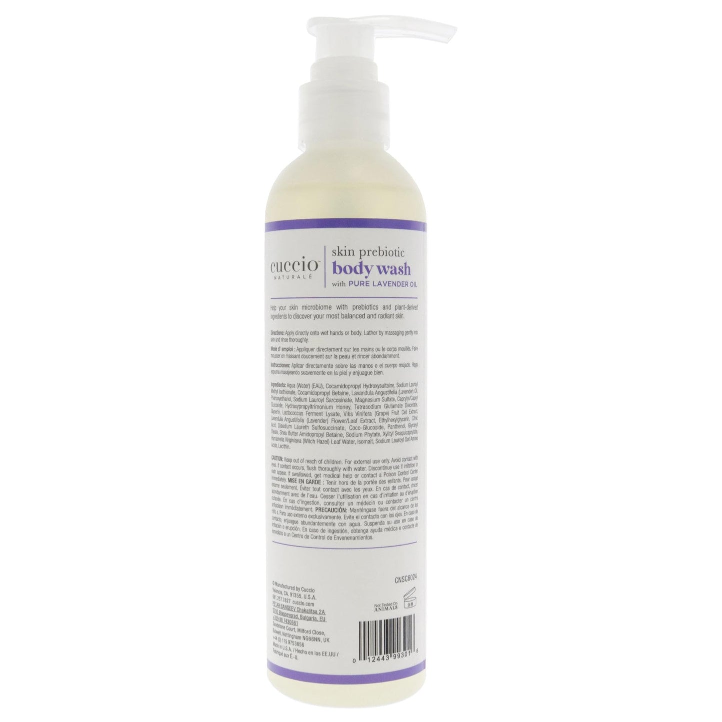 Cuccio Naturale Skin Prebiotic Body Wash - Lavander Body Wash Unisex 8 oz Beauty & Personal Care Cuccio Naturale