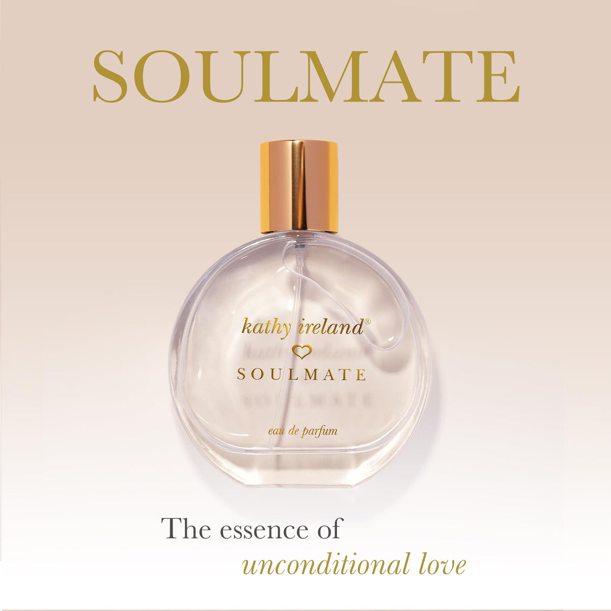 Kathy Ireland Soulmate - Floral, Fruity, Gourmand Perfume for Women - Eau de Parfum with Cherry, Mandarin, Pink Jasmine, Amber Notes - 3.4 oz Beauty & Personal Care Kathy Ireland