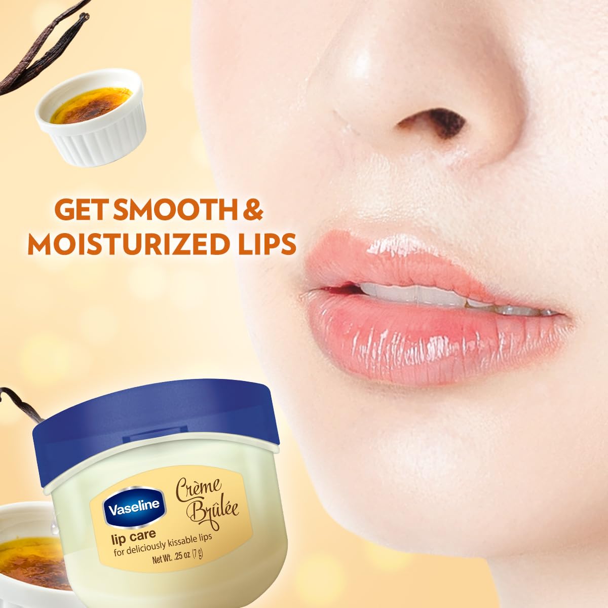 Vaseline Lip Creme Brulee Size .25z Vaseline Lip Therapy Creme Brulee .25z Beauty & Personal Care Vaseline