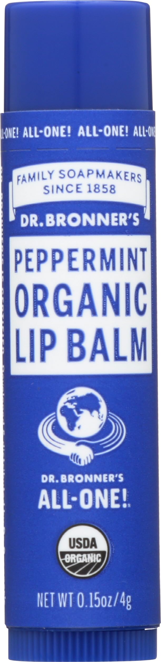 Dr Bronner's, Lip Balm Peppermint Organic, 0.15 Ounce Beauty and Personal Care Dr. Bronner's