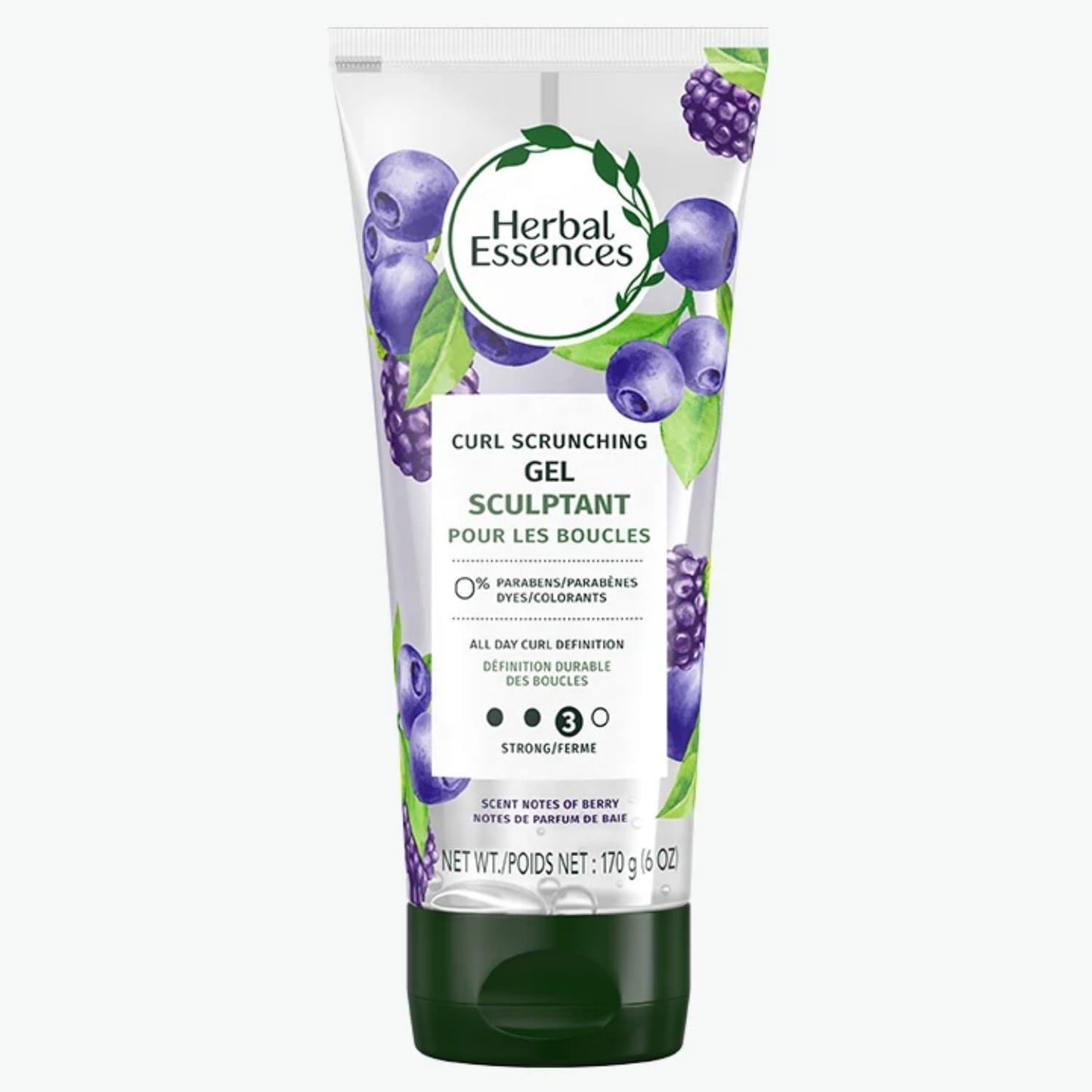 Herbal Essences Curl Scrunching Hair Gel, Curly Hair Gel, All Day Curl Definition, Hold Level 3, Berry Scent, 6 OZ Beauty & Personal Care Herbal Essences