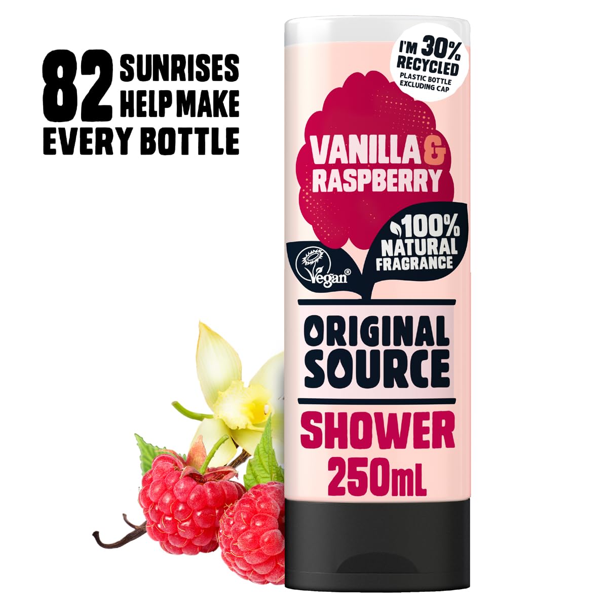Cussons Vanilla Milk and Raspberry Original Source Shower Gel Beauty & Personal Care ORIGINAL SOURCE