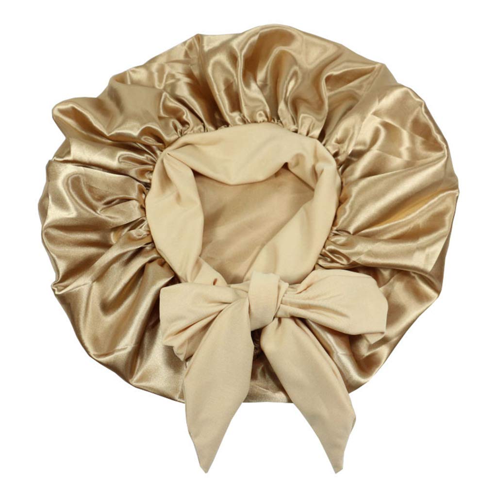 COPLKY Shower Cap Womens Polyester Shower Caps Night Sleep Hair Bonnet Hat for Head Turban Headscarf for Beauty and Personal Care COPLKY