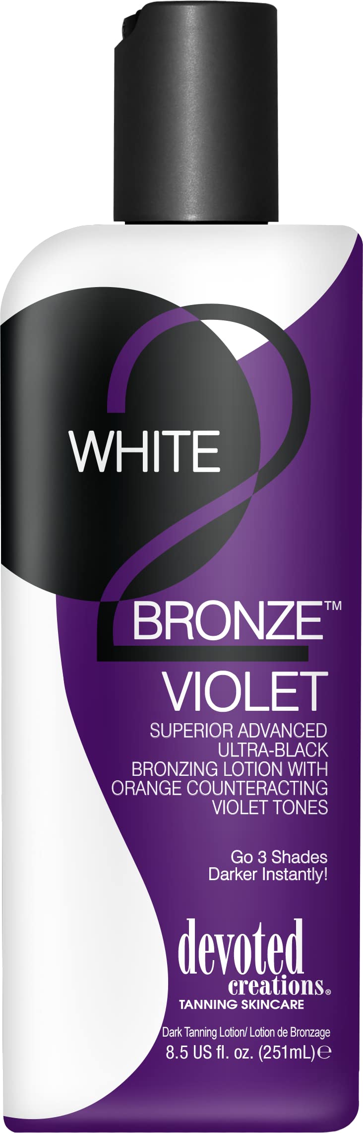 Devoted Creations WHITE 2 BRONZE VIOLET Black Bronzer - 8.5 oz. Beauty & Personal Care Devoted Creations