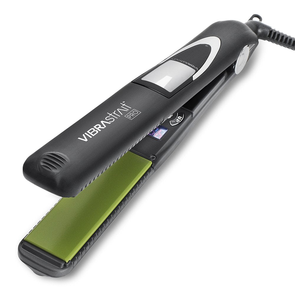 Vibrastrait Pro Vibrating Ceramic Tourmaline Ionic Flat Iron, 1-inch - Fast, Frizz-Free Ceramic Hair Straightener with Easy, Gentle Glide for Waves Beauty & Personal Care VIBRAstrait
