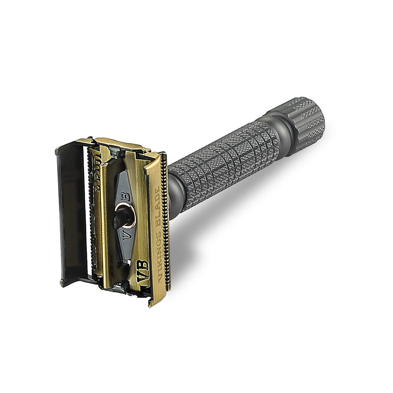 VIKINGS BLADE Double Edge Safety Razor for Men + 5 Swedish Steel Blades + Luxury Case. Smooth, Reusable, Recyclable (Chieftain “5 BC”) Beauty and Personal Care Vikings Blade