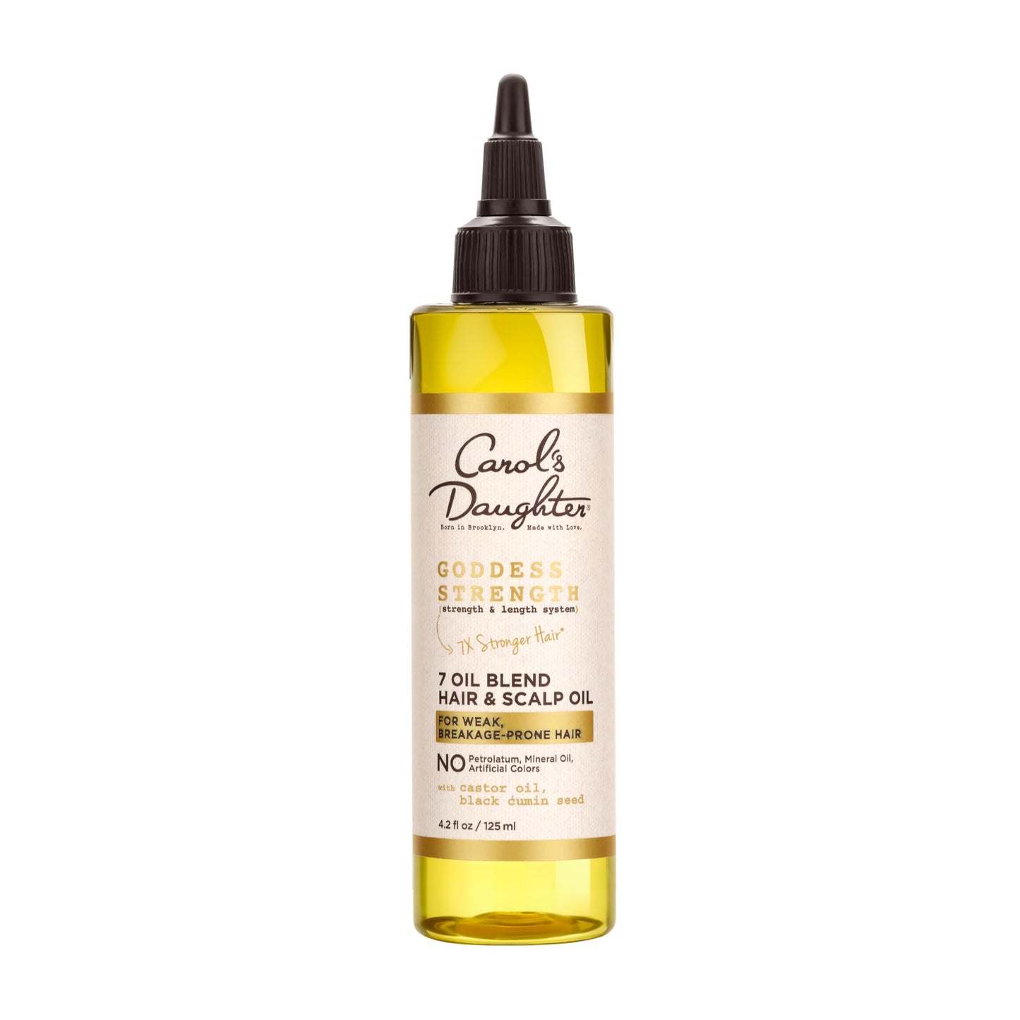 Carol's Daughter Goddess Strength 7 Oil Blend Scalp and Hair Oil for Waves, Coils and Curls, Hair Treatment with Castor Oil, 4.2 Fl Oz Beauty and Personal Care Carol's Daughter
