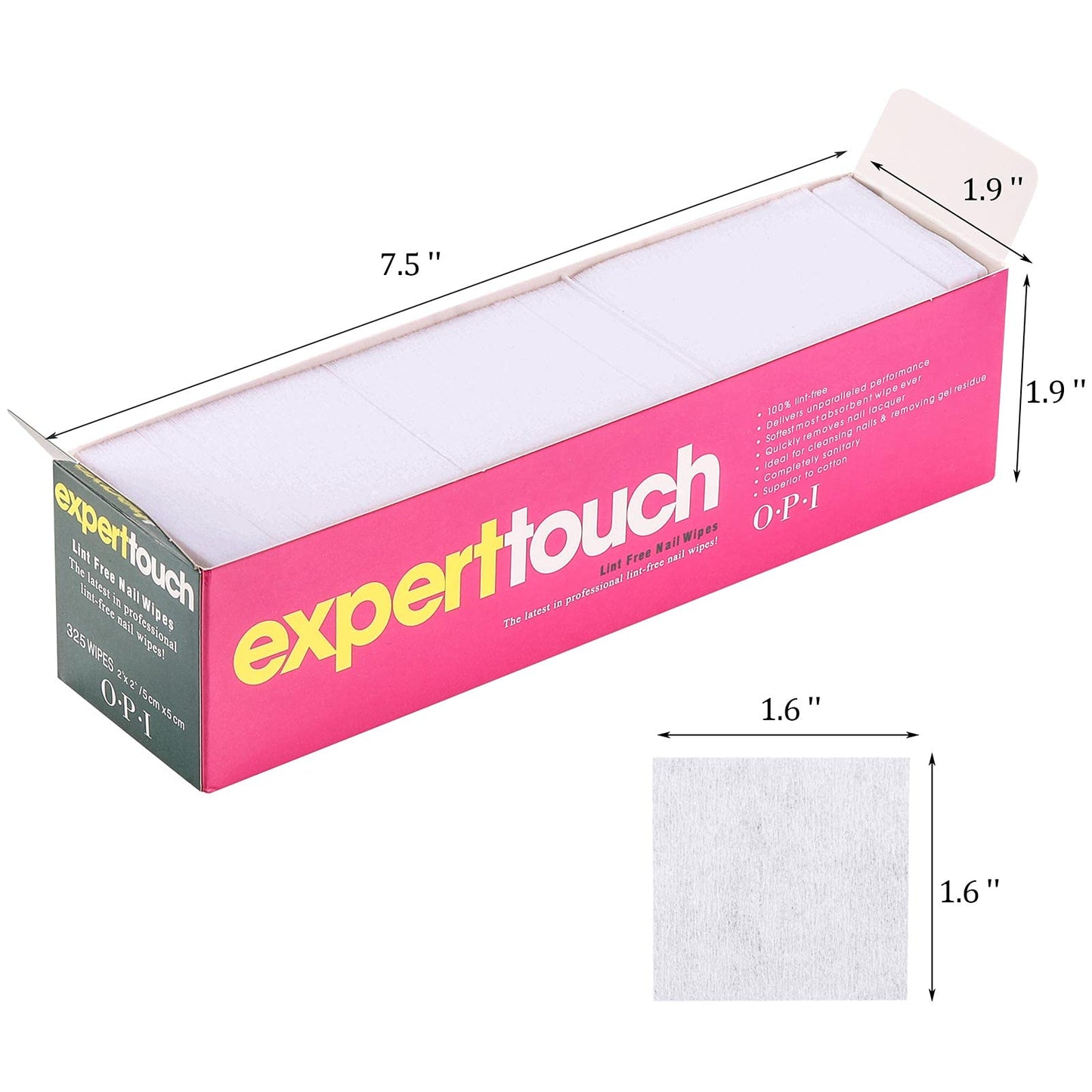 Lint Free Nail Wipes Nail Art Gel Polish Remover Cotton Pads 4 Boxes (1300 Pieces) Beauty & Personal Care LoveBB