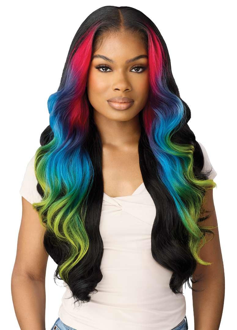 Outre Lace Front Wig - Perfect Hair Line 13X6 - Rimona (OFF BLACK 1B)