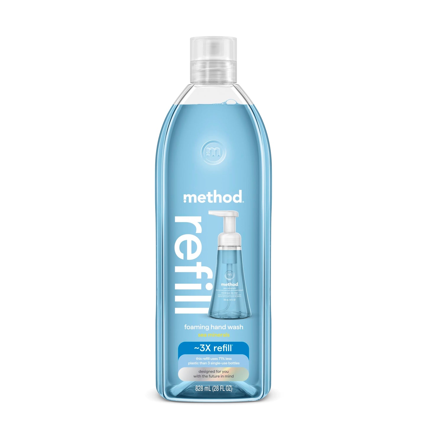 Method Foaming Hand Soap Refill, Sea Minerals, Recyclable Bottle, 28 oz, (Pack of 1) (Packaging May Vary) Beauty & Personal Care Method